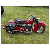 1948 Indian Chief Motorcycle with 406 Miles