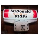 McDonald Ice Cream Light Up Clock
