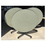 Lot #19- 3 Round Tables with Folding Tops Group #4