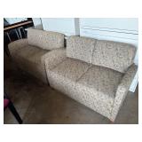 Lot #24 Pair of Industrial Grade Love Seats
