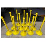 Lot #12 (12) Global Industrial Plastic Stanchions