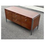 #638  Stow Davis Credenza with Steel Legs and Drawer Pulls and 7 Pull out Drawers
