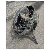 #617 GE Vortex Cage Mountable Industrial Fan & Chrom-Ever Vintage Window Fan