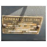 #617 GE Vortex Cage Mountable Industrial Fan & Chrom-Ever Vintage Window Fan