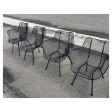 #545-#546 Lot of 2 Vintage Russell Woodward 'Sculptura ' Lounge Chair with a Mess Seat and Iron Legs
