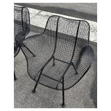 #545-#546 Lot of 2 Vintage Russell Woodward 'Sculptura ' Lounge Chair with a Mess Seat and Iron Legs