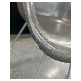 #527 Vintage Herman Miller Fiberglass Arm Shell Chairs (Elephant Grey tiny chip on left front