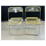 #536  Lot of 2 Plia Folding Chairs by Giancarli Piretti for Anonima Castelli in 1967