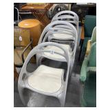 #578 Lot of 5 Bernhardt / Design 'GO' Chairs made in the USA patent #D446.960