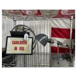 594#594 Hardware 'Darkroom in Use' Light Up Sign & OC White Lights Industrial Lamp