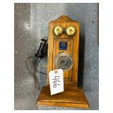 #466 Wooden Wall -Mounted Crank Telephone by American Electrical Co.(Independent System)