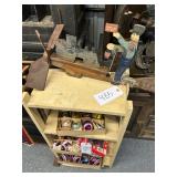 #485 Folk Art Whirly Gig Train Conductor & Scream Bookshelf