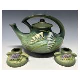 Roseville pottery- Freesia Pattern Tea Pot