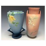 Roseville Columbine & Ixia Vases