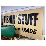 #1754 Large 'Fishing' Stuff (Buy - Sell - Trade' 2 Pc Plastic Light up sign Inserts