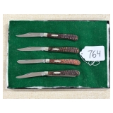 #764 Lot of 4 Case XX Knives incl. Model 61048SP, Model 62048SP, Model 61048, and Model 61048
