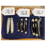#767-769 Lot of 3 Case XX Knives, Lot of 3 Case XX Knives, Lot of 2 Case XX Knives