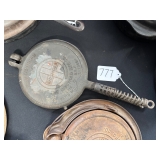 #777 Griswold "American" No. 8 Cast Iron Waffle Iron