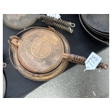#778 Griswold "American" No. 8 Cast Iron Waffle Iron w/ Stand