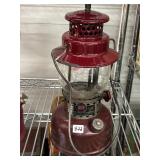 #822 American Gas Machine Co. Model 3016 Maroon Gas Lantern