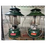 #835-36 Coleman Model 228J Green Gas Lantern