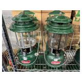 #840-41 Coleman Model 220J Green Gas Lantern w/ Box