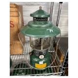 #844 Coleman Model 228C Green Gas Lantern