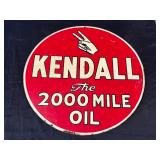 #652 Kendall the 2000th Mile Oil Double-Sided Sign