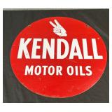 #653 Kendall Motor Oils 2 Color Double Sided Sign