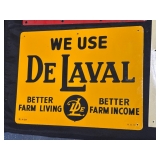 #697 DeLaval "Better Farm Living Better Farm Income" Metal Sign