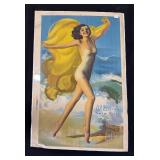 #1408 Allen-A Swimsuits Poster Pin-Up Advertisement by Renowned  American Artist Rolf Armstrong