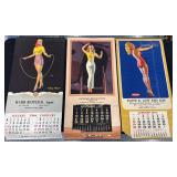 #1416 Group of 6 Sinclair Oil Pin-Up Girl 