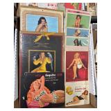 #1420 Choice on Pin-Up Girl Box Lots- Pin-Up Girl Calendar & Company  Promotional Cards, Notepads,