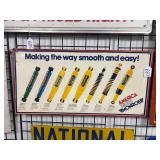 #687 Monroe "Making the Way Smooth and Easy!" Tin Single Sided Sign-  Approx Dimensions: 18"x36"