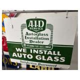 #678 Double Sided  Porcelain on Steel Sign
