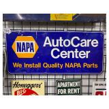 #695 NAPA AutoCare Company "We Install Quality NAPA Parts" 3 Color Sign  (SCOITO Signs)- Approx Dime