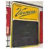 #708 Drink Vernors "Deliciously Different" Chalkboard Advertising Sign