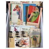 #1422 Choice on Pin-Up Girl Box Lots- Pin-Up Girl Calendar & Company  Promotional Cards, Notepads