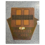 #669 Hercules Tires Single Sided Tin Sign- Lots of Patina- Approx Dimensions: 24"x23"