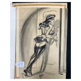 #29 Original Bill Ward '#5957' Humorama original mixed media art 22 x 15 signed
