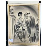 #31 Original Bill Ward 'Why Mr. Growler' Humorama original mixed media art 22.5 x 17 Signed
