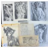 #47 Lot of 20 Original signed art work by Leo Nowak