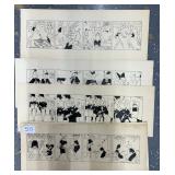 #50 Lot of 7 Hasy & Masy 4 panel comic proof 