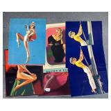 #74 Large pinup girl posters signed by Earl Moran 