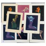#78 Large pinup girl posters signed by Earl Moran 