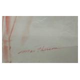 #93  Maralyn Monroe Original Art work 'Best Wishes Larry'  Signed Mac Pherson