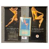 #95 Lot of 3  Marilyn Monroe Calendars Incl.  2  'Made in Baltimore '(as is)   & a 1957  Marilyn Mon