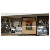 #98  Lout of 4 Incl. Framed and Matted Pin up Print signed by Earl Moran 3 Behind the scenes photos 