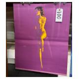 #100 Trimmi9ng Pin -up Calendar signed by Earl Moran -22-27 1/2 