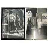 #105  2 Black and White Photos of Zoe Mozert Signed by Zoe Mozert 17/24